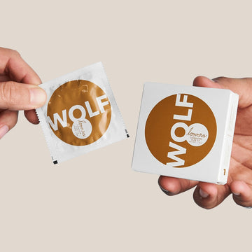 Loovara veganski kondomi WOLF 57 mm, 12 kos