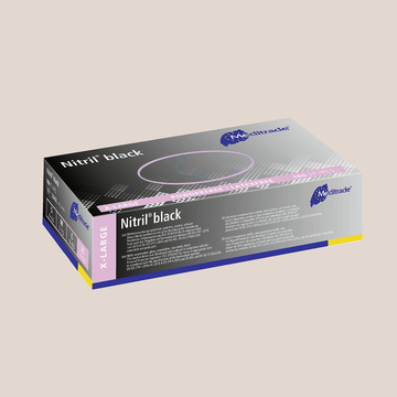 Meditrade Rokavice Nitril® Black XTRA-LARGE
